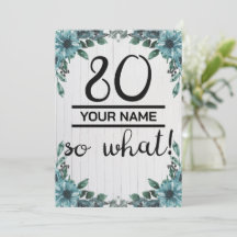 80 Então - 80 engraçado Aniversário