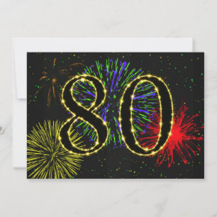 Convites 80 festa de aniversário convidada