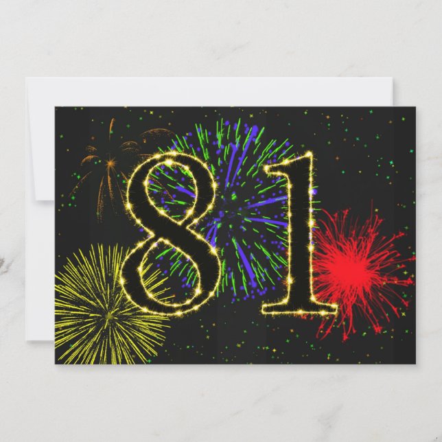 Convites 81festa de aniversário convidada (Frente)