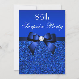 Convites 85.o partido surpresa Royal Blue Sequins and Arco