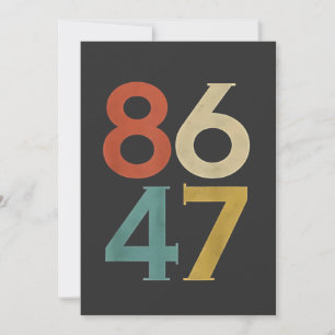 Convites 86 47 Bomba de retro Legal Anti-Trump
