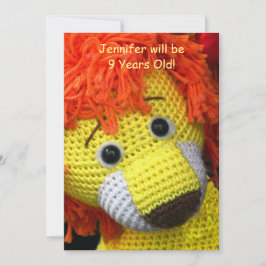 Convites 9ª Festa de aniversário, Nome, Cabelo Amarelo Lara