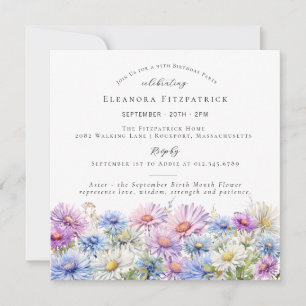 Convites 95. º Aniversário Praça da Flor do Mês de Nascimen