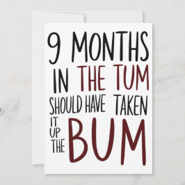 Convites 9 Meses Na Barriga Devia Ter Levado Na Bunda Engra