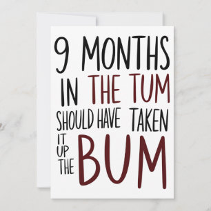 Convites 9 Meses No Tum Deveriam Ter Levado Na Bunda Engraç