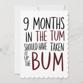 Convites 9 Meses No Tum Devia Ter Levado No Cu Engraçado