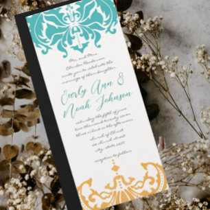 Convites 9 x 4 Cores de Casamento de Primavera Floral Damas