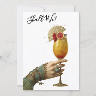 Convites *~* A101 24  Coquetel Ornamentado FOTO DESPEDIDA D