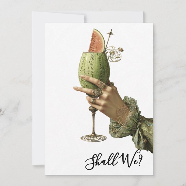 Convites *~* A101 4  Coquetel Ornamentado FOTO DESPEDIDA DE (Frente)