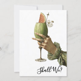 Convites *~* A101 4  Coquetel Ornate PHOTO BACHELORETTE