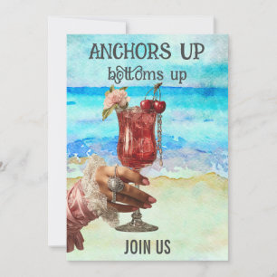 Convites *~* A101 5 Coquetel de Praia FOTO DESPEDIDA DE SOL