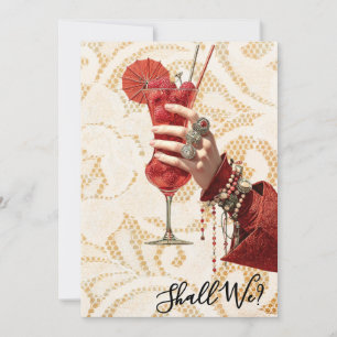 Convites *~* A101 Coquetel Ornamentado FOTO 4 DESPEDIDA DE 