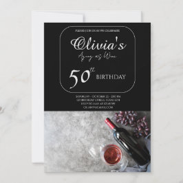 Convites "A 50ª Bacia do Aniversário de Olivia: Envelhecer