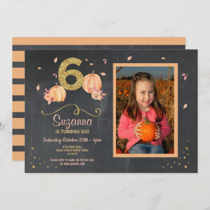 Convites A abóbora SEIS fotos do partido da queda do