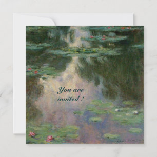 CONVITES A ÁGUA ESTÁ EM REFLEXÕES AZUIS VERDES DE PINCO