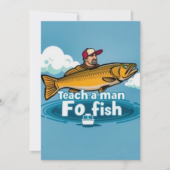 Convites A alegria da pesca (Frente)