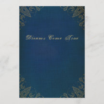 A antiguidade velha azul dourou a capa do livro