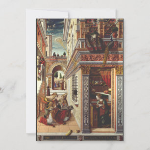 Convites A Anunciação, com o Santo Emidius