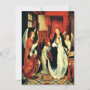 Convites A Anunciação da Virgem Maria por Hans Memling