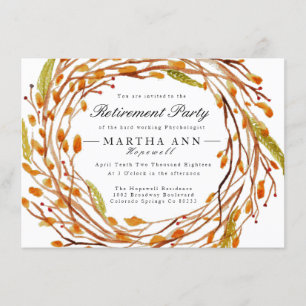 Convites A aposentadoria da aguarela do ninho   da queda