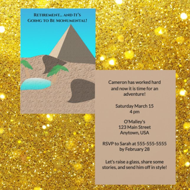 Convites A aposentadoria vai ser Monumental (Criador carregado)