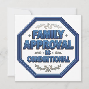 Convites A Aprovação da Família é Condicional