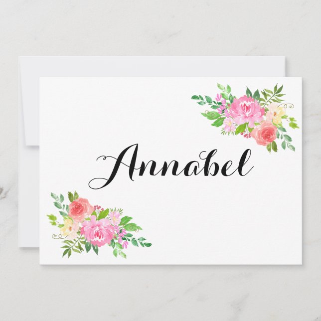 Convites A Aquarela Você Vai Com A Minha Proposta De Menina (Frente)