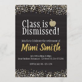Convites A Aula foi Dispensada Aposentadoria do Professor