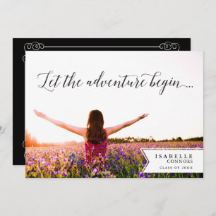 Convites A aventura começa a festa de formatura da foto
