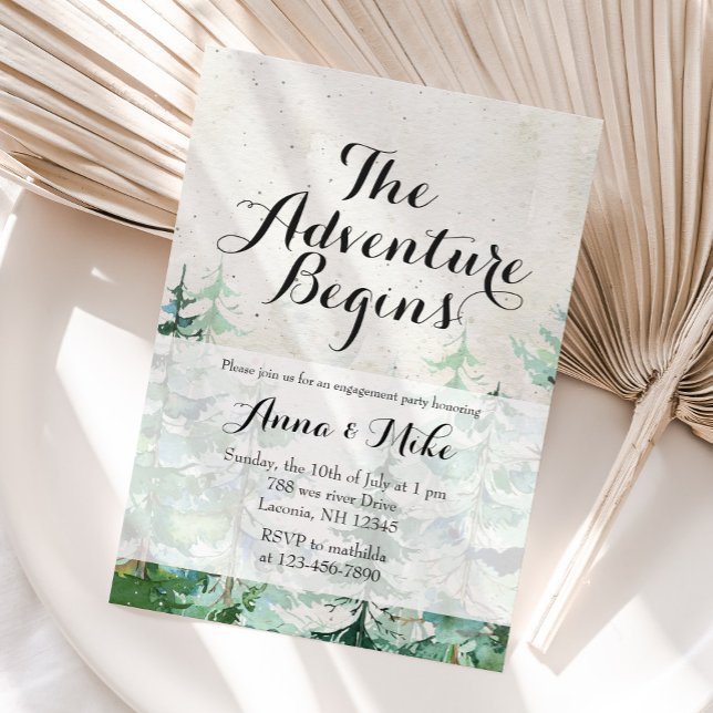 Convites A aventura começa a Festa de noivado russa (Criador carregado)