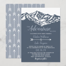 Convites A Aventura Começa O Casamento De Montanha Dusty Bl