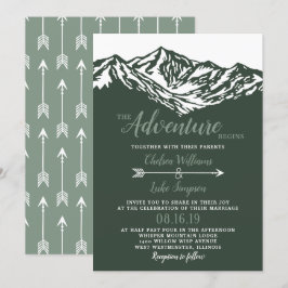 Convites A Aventura Começa O Casamento De Montanha Verde