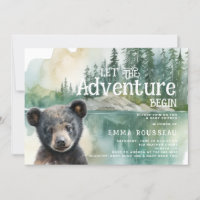 A Aventura Começa O Chá de fraldas Do Bear Cub