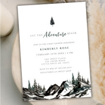 A aventura começou o Chá de fraldas da Floresta Mo