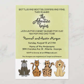 Convites A aventura inicia o Chá de fraldas de Casais