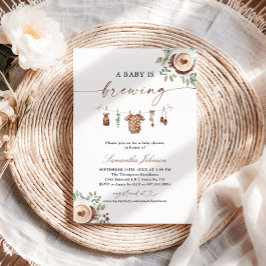 Convites A Baby Is Brewing Coffee Baby Shower