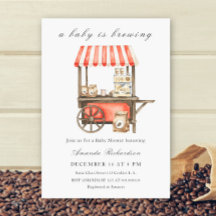 A Baby Is Brewing Coffee Cart Baby Shower