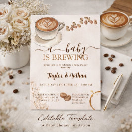 Convites a baby prepares a baby shower invitation