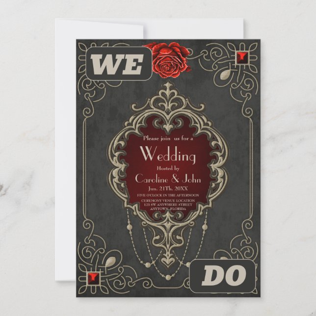 Convites A beleza e a riqueza do amor (Frente)