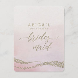 Convites A Blush De Aquarela Elegante Você Será A Bridesmai