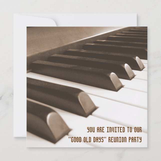 Convites A boa reunião velha dos dias convida (Frente)