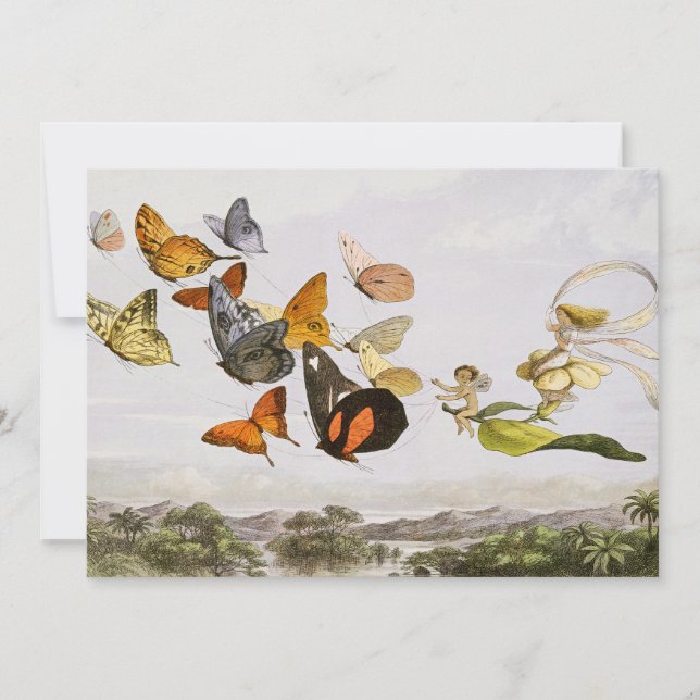 Convites A Carruagem Encantada da Rainha das Fadas (1870) (Frente)