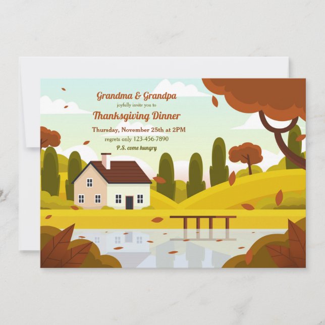 Convites A Casa da Avó Vamos  (Frente)