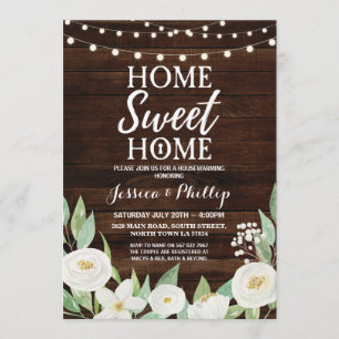 Convites A casa nova rústica de madeira do partido do
