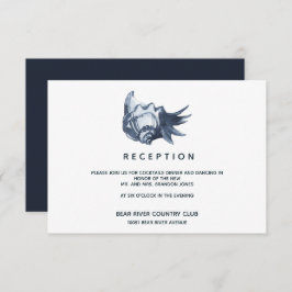 Convites A casca azul | Gabinete de Recepção de casamento