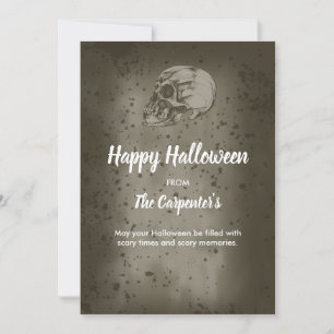 Convites A Caveira do Halloween