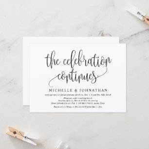 Convites A Celebração Continua, Partido do Elopemento do Ca