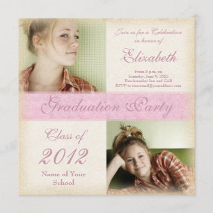 Convites A conclusão do ensino secundário da menina