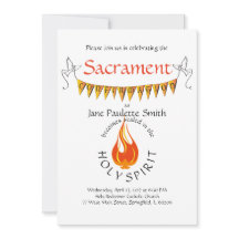 A confirmação convida/anúncio: Vibrante