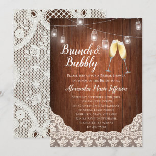 Convites A corda borbulhante do vintage da refeição matin